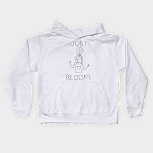 Just bloom happy girl Kids Hoodie